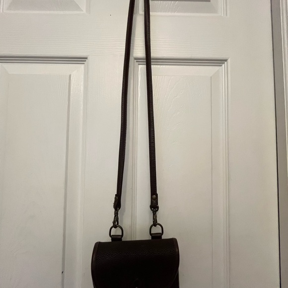 Liz Claiborne Dark sueded leather Brown Mini Bag - Picture 5 of 5